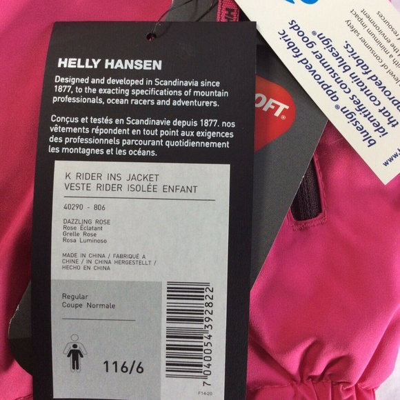 Helly Hansen Girls K Rider Insulated Ski Jacket - Picture 6 of 8